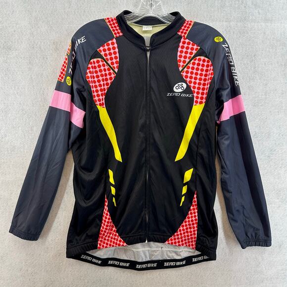 ZeroBike Large Cycling Jersey Shirt Long Sleeve Pockets Breathable Athletic - Picture 1 of 9
